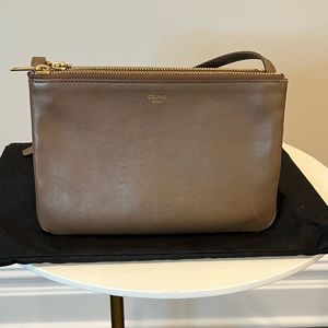 Celine Small Trio Bag Taupe Color